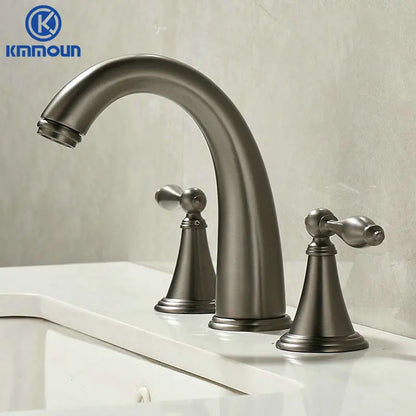 Deck Mounted Fixed Spout Bathroom Basin Faucet Hole