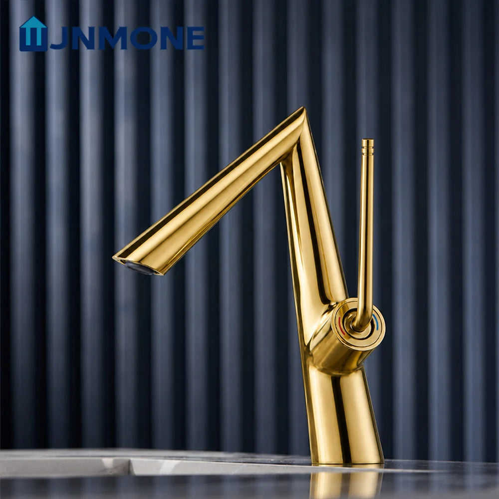 Solid Brass Basin Faucet Deck Mounted Bathroom Faucet