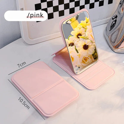 1pc Mirror Makeup Mirror Folding Mirror Girl Makeup