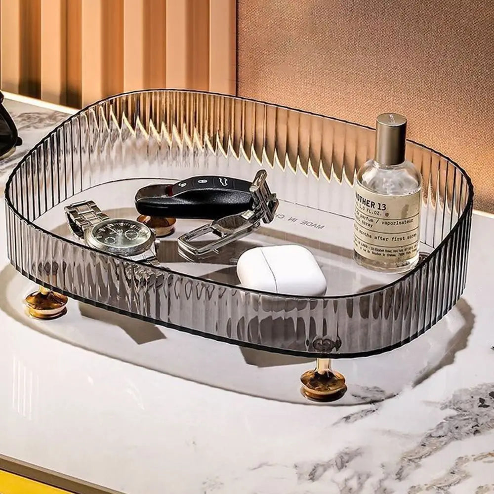 Large Capacity Makeup Perfume Organizer Anti-Slip Gold Stand