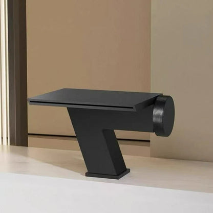 Waterfall Basin Cold Mixer Crane Faucet Copper Hotel