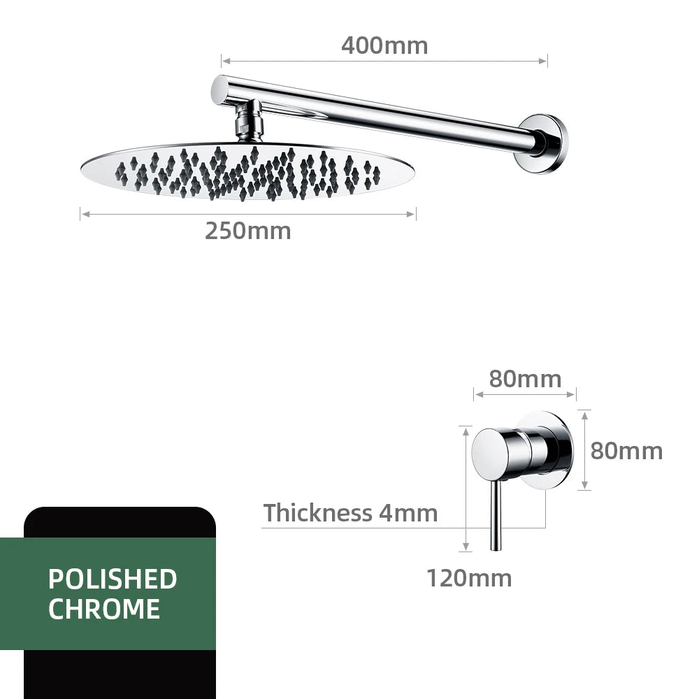 Bathroom Faucet Rose Gold Shower Wall Mounted 8/10/12