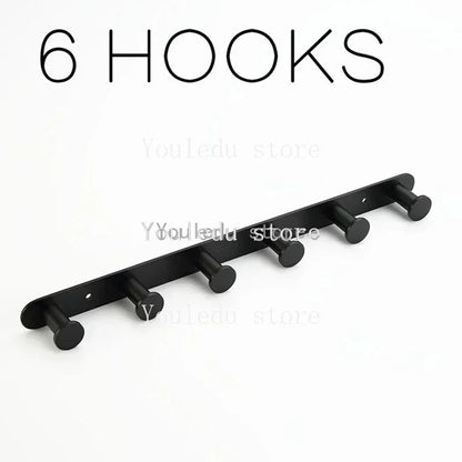 Brushed Gold/White/Matte Black Stainless Steel Hooks Bathroom