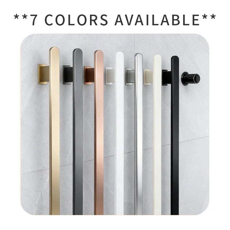 Gold Vertical Heated Towel Rail Large Towels &