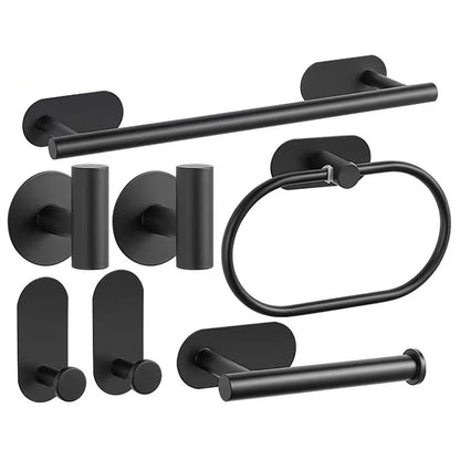 No Drilling Stainless Steel Towel Bar Paper Holder
