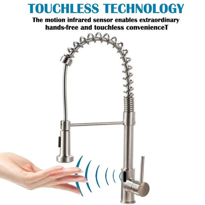 Gegve Smart Infrared Sensing Inductive Pull-Out Sink Faucet