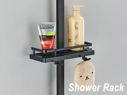 Black Thermostatic Lcd Shower Faucet Temperature Display Rainfall