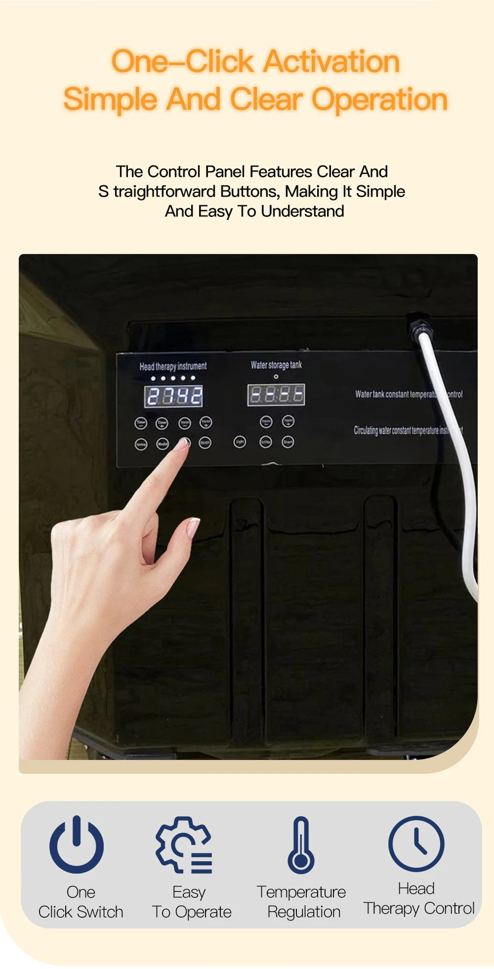 Head Spa Shampoo Basin 60l Water Storage Tank