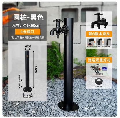 Garden Irrigation All-Copper Faucet 304 Stainless Steel Square