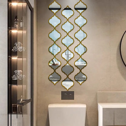 12/6pcs Large Moroccan Mirror - Wall-Mounted Living Room
