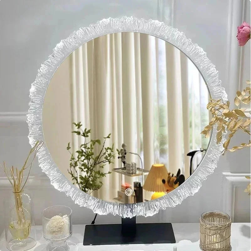 43x50cm Smart Led Sunflower Vanity Makeup Mirror Desktop