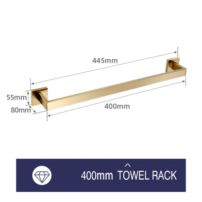 Brushed Gold Bathroom Toilet Brush Holder Toilet Paper