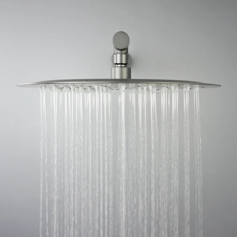 Brushed Gold Black Chrome Grey Overhead Shower Head