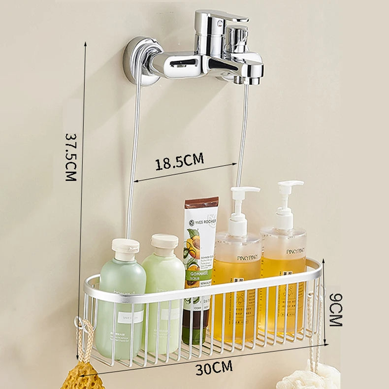 Shower Caddy Hanging Organizer Shower Basket Hooks Storage