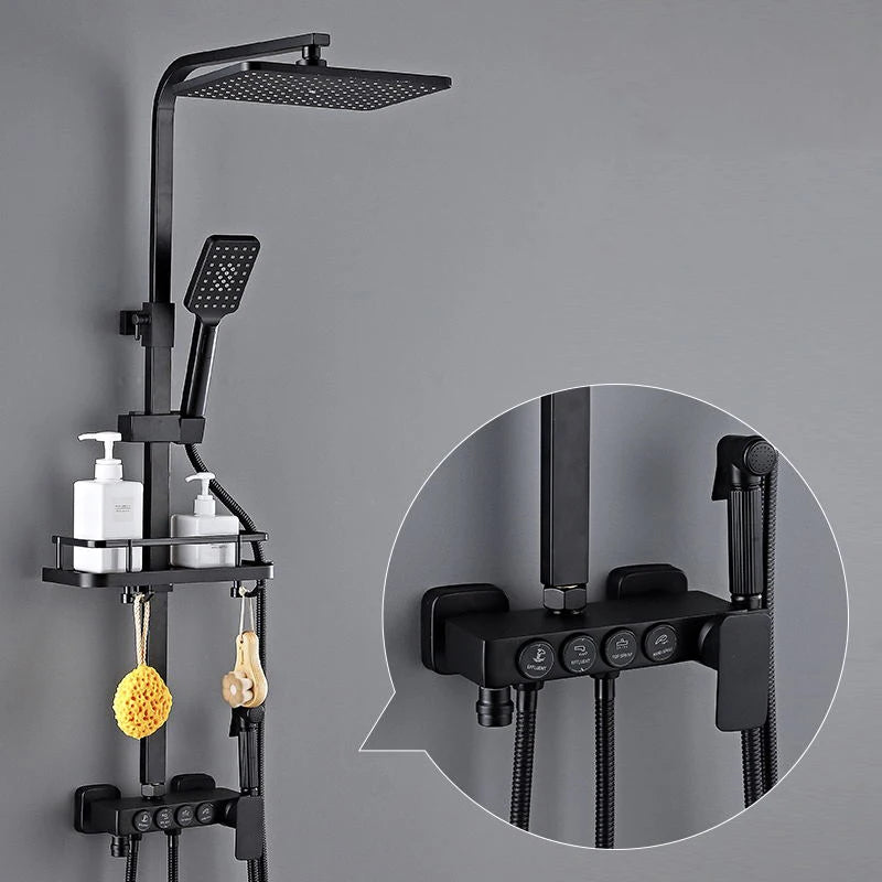Smart Thermostatic Digital Bathroom Shower 12 Inch Rainfall