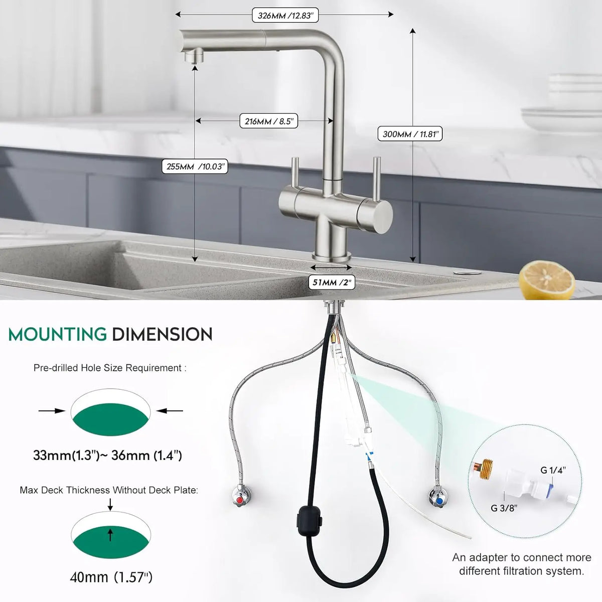 Pull Out Filter Sink Faucets Pull Down Cold