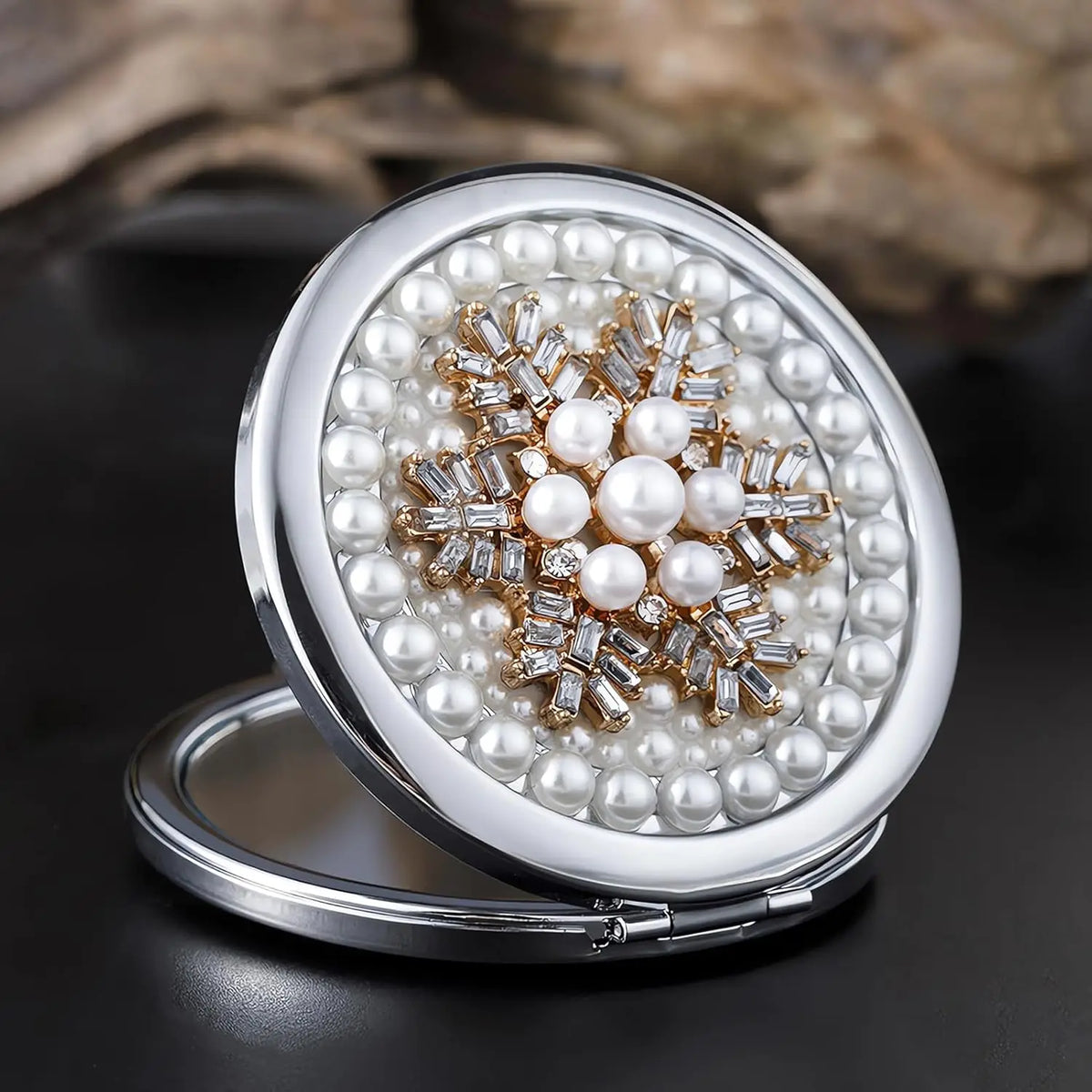 Compact Mirror 1x/2x Magnification Pocket Mirror Women 3inch