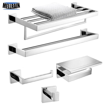 Stainless Steel Bathroom Hardware Mirror Chrome Polished Towel
