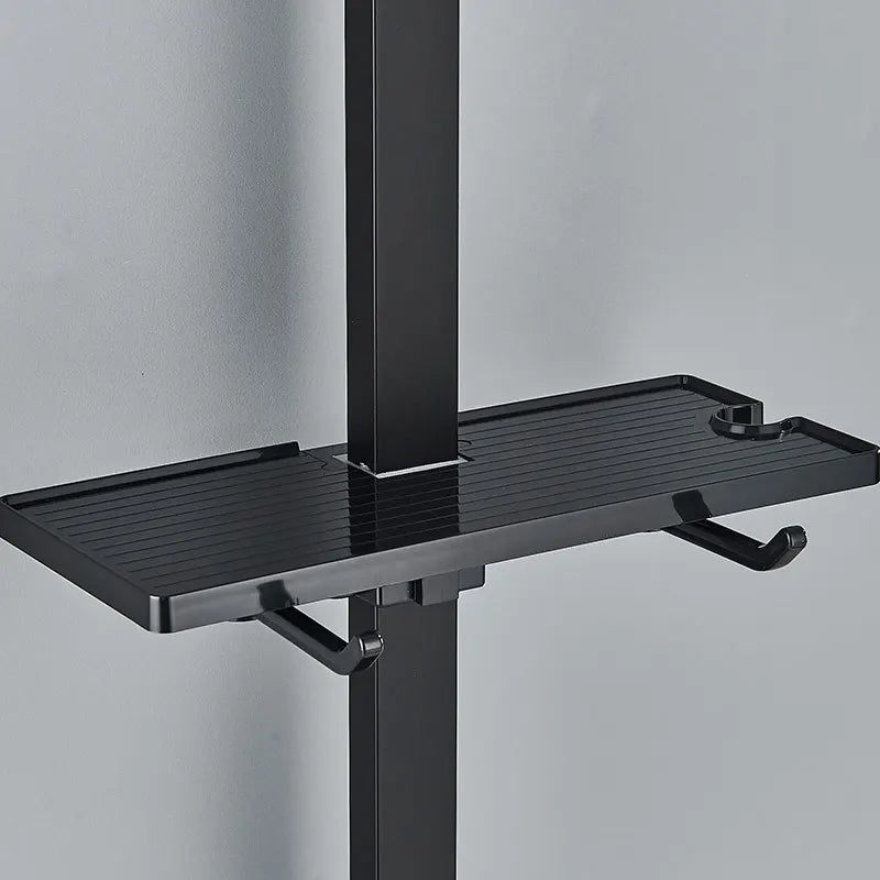 Black Thermostatic Shower Faucets Digital Display Screen Cold