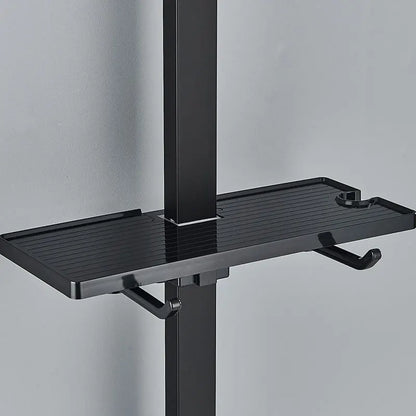 Black Thermostatic Shower Faucets Digital Display Screen Cold