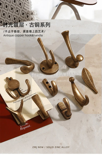 Yutoko Hook Moon Antique Wall Hanging Clothes Hook