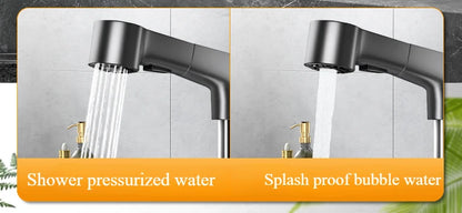 Basin Faucet Bathroom Pull Out Lift Mixer Tap