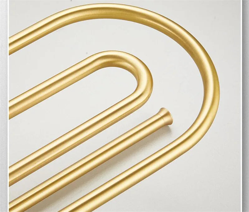Brushed Gold Bathroom Towel Rack Paper Holder Toilet