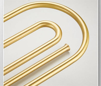 Brushed Gold Bathroom Towel Rack Paper Holder Toilet