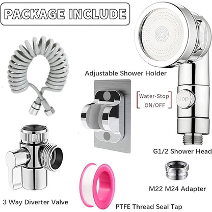 Handheld Faucet Water Diverting Shower Head External Rain