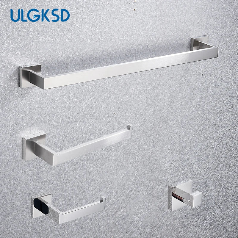 Chrome Stainless Steel Bathroom Hardware Bathrobe Shelf 40cm