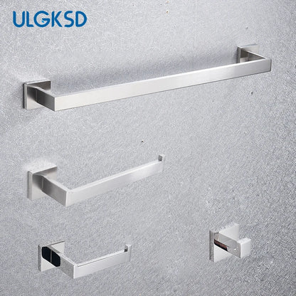 Chrome Stainless Steel Bathroom Hardware Bathrobe Shelf 40cm