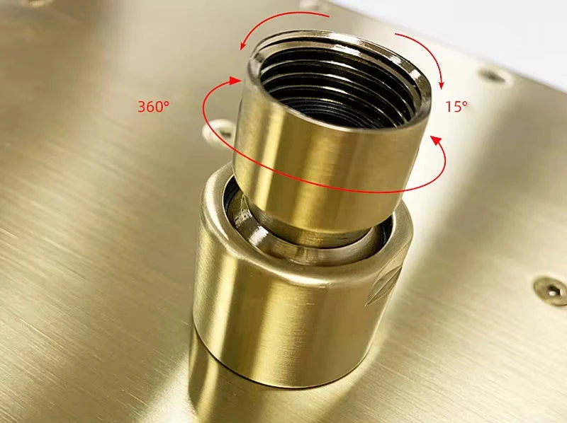 Brass Square Rain Shower Head Quality Bathroom Bath