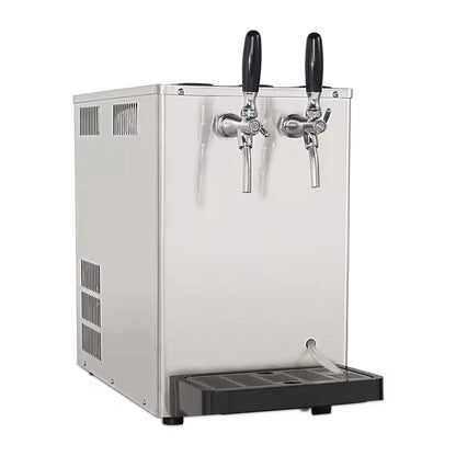 Countertop Draft Beer Cooler - Dual/Single Tap Stainless