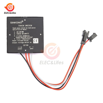 Dc 5-12v Bathroom Mirror Switch Touch-Switch Sensor Led