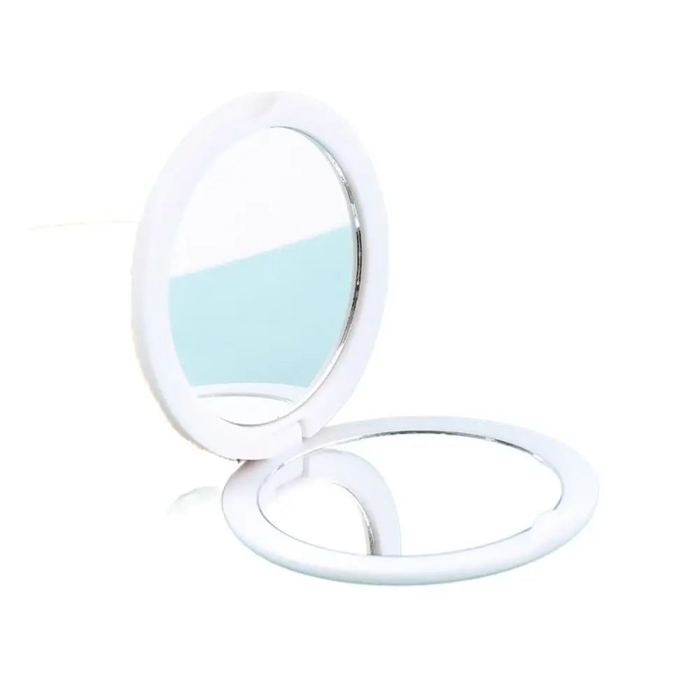 Creative Double Sided Flip Small Round Mirror Cute
