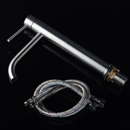 Brushed Gold Bathroom Basin Faucet Cold Mixer Water
