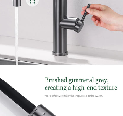 Faucet Gunmetal Flexible Pull Out Water Tap Nozzle