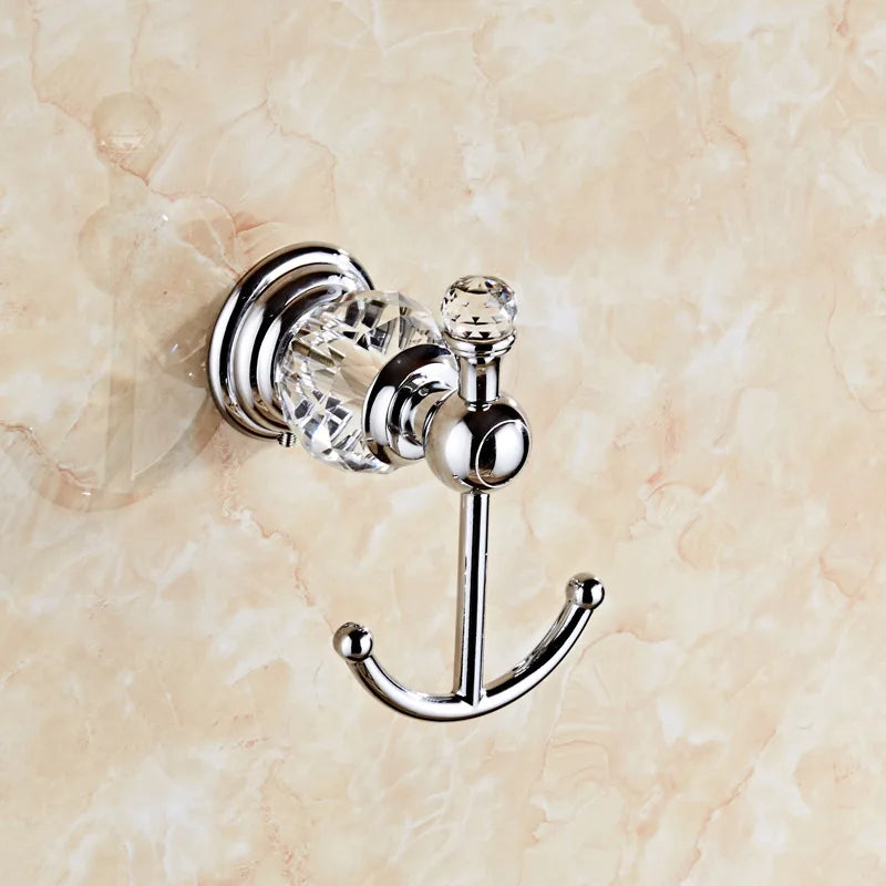 Luxury Crystal Silver Bathroom Chrome Polished Brass Bath