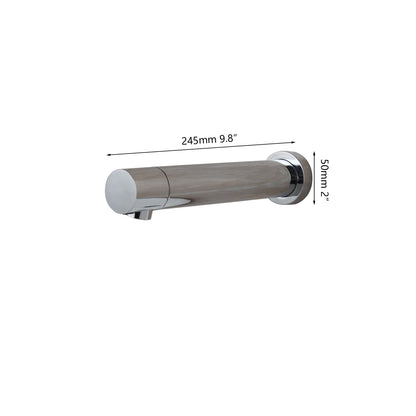 Zappo Matte Black Bathroom Faucet Wall Mount Sensor