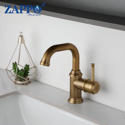Zappo Bathroom Basin Faucet Rotatable Spout Cold Water