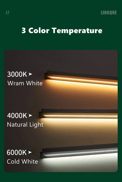 Ultra-Thin Hidden Recessed Cabinet Bar Light 45 Degree