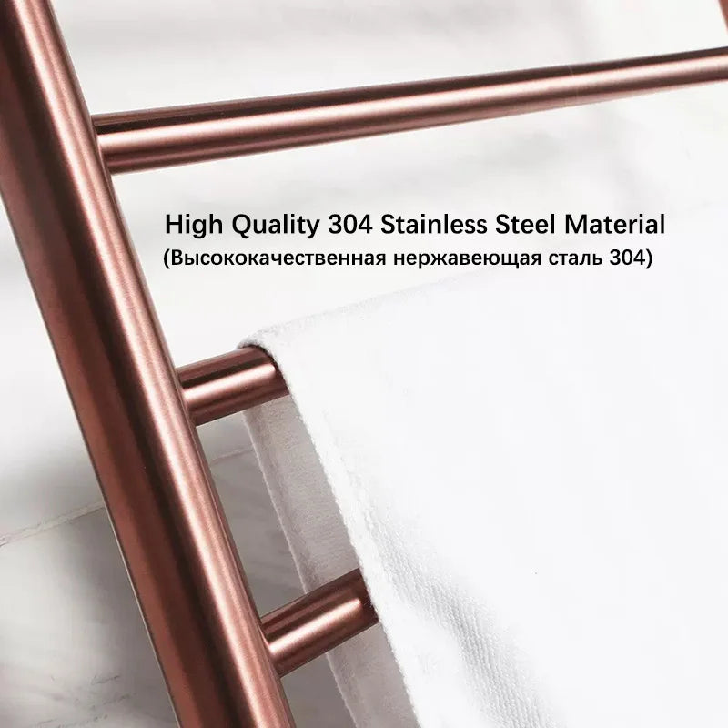 Bathroom Electric Heated Towel Rail Gold Smart Touch