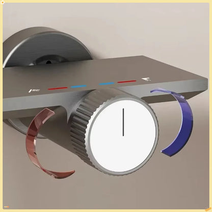 Knobbed Two Ways Water Outlet Simple Shower System