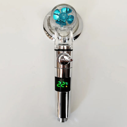 Led Digital Temperature Display Shower Head Modes Large