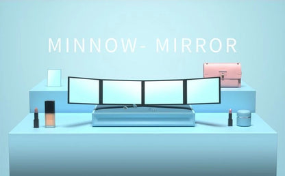 Way Mirror 360 Degree Handheld Desktop Foldable Makeup