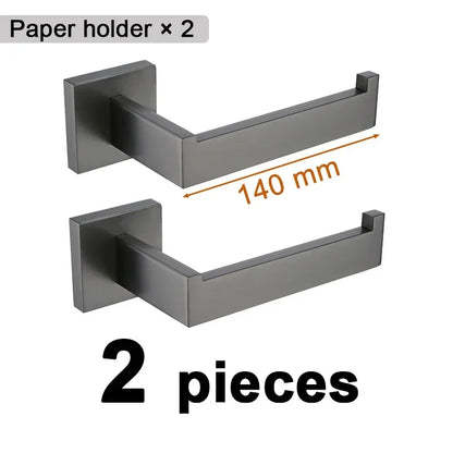 Gunmetal Stainless Steel Bathroom Accessorie Hardware Towel Rack
