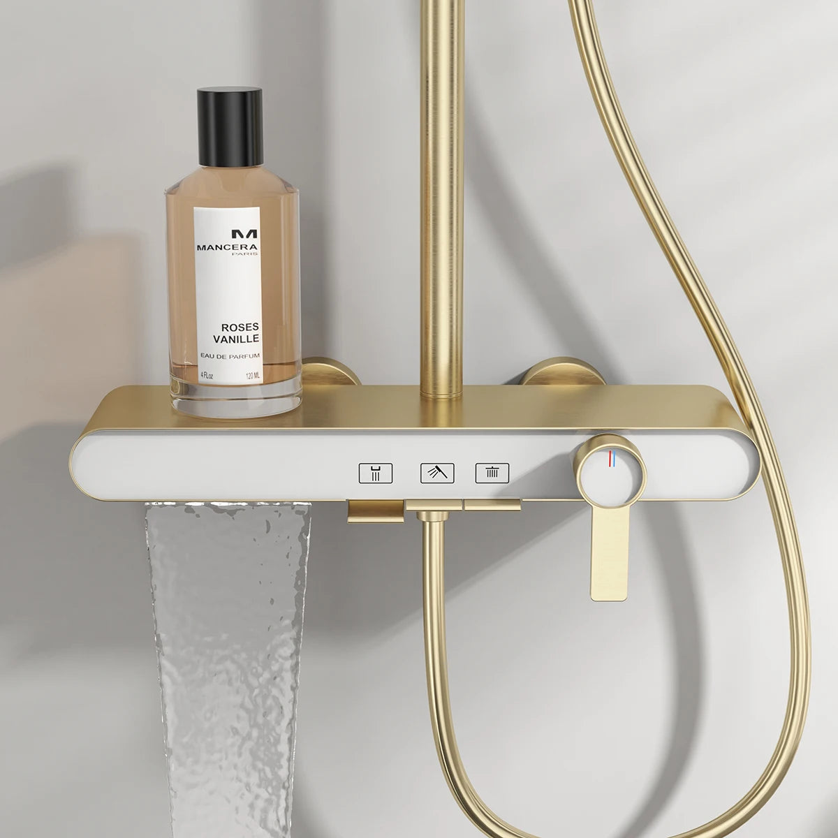 Cold Bathroom Shower System Faucets 12 Inch Round