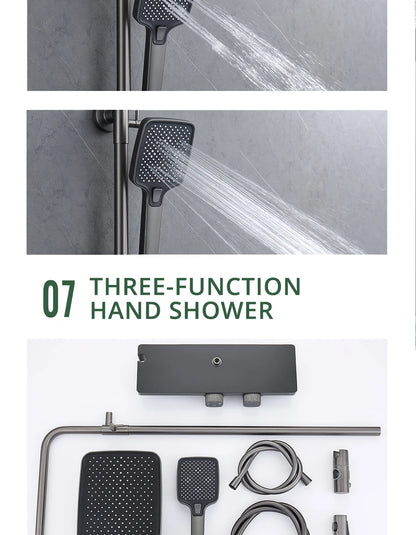 10 Inch Shower Head Handle Square Shower Faucet
