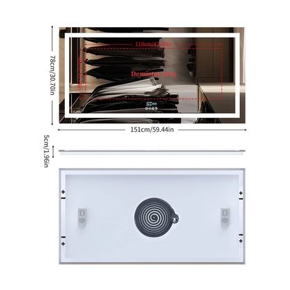 Xxl Bathroom Mirror Smart Led Vanity Mirror Wall