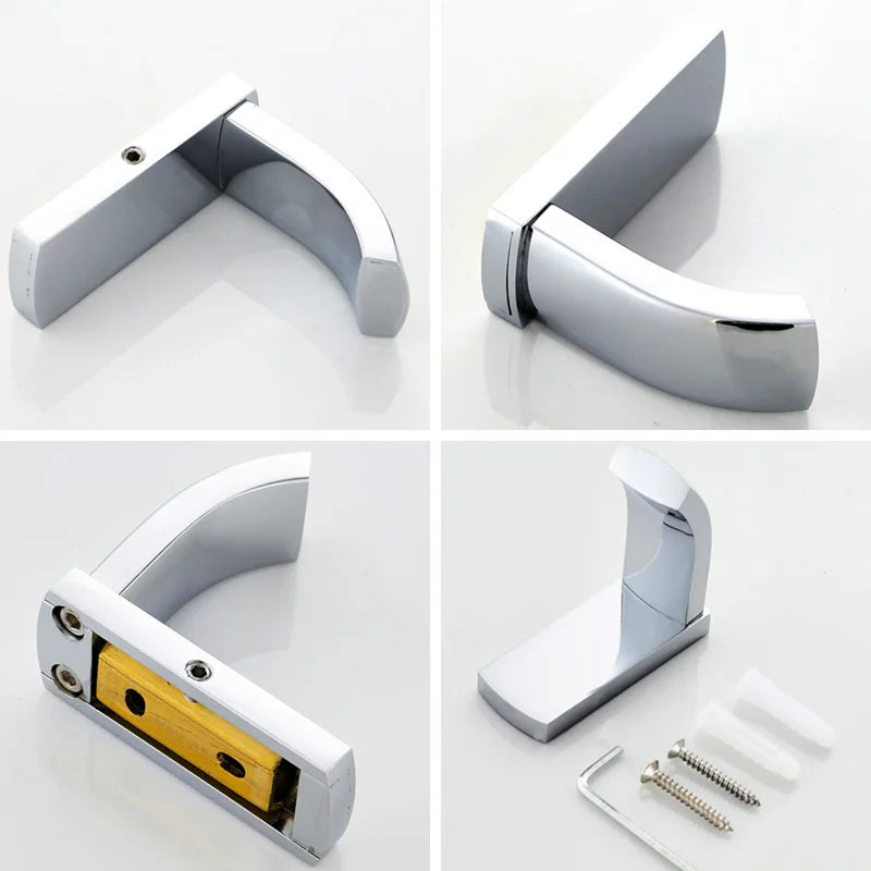 Polished Chrome Brass Square Bathroom Bath Hardware Towel